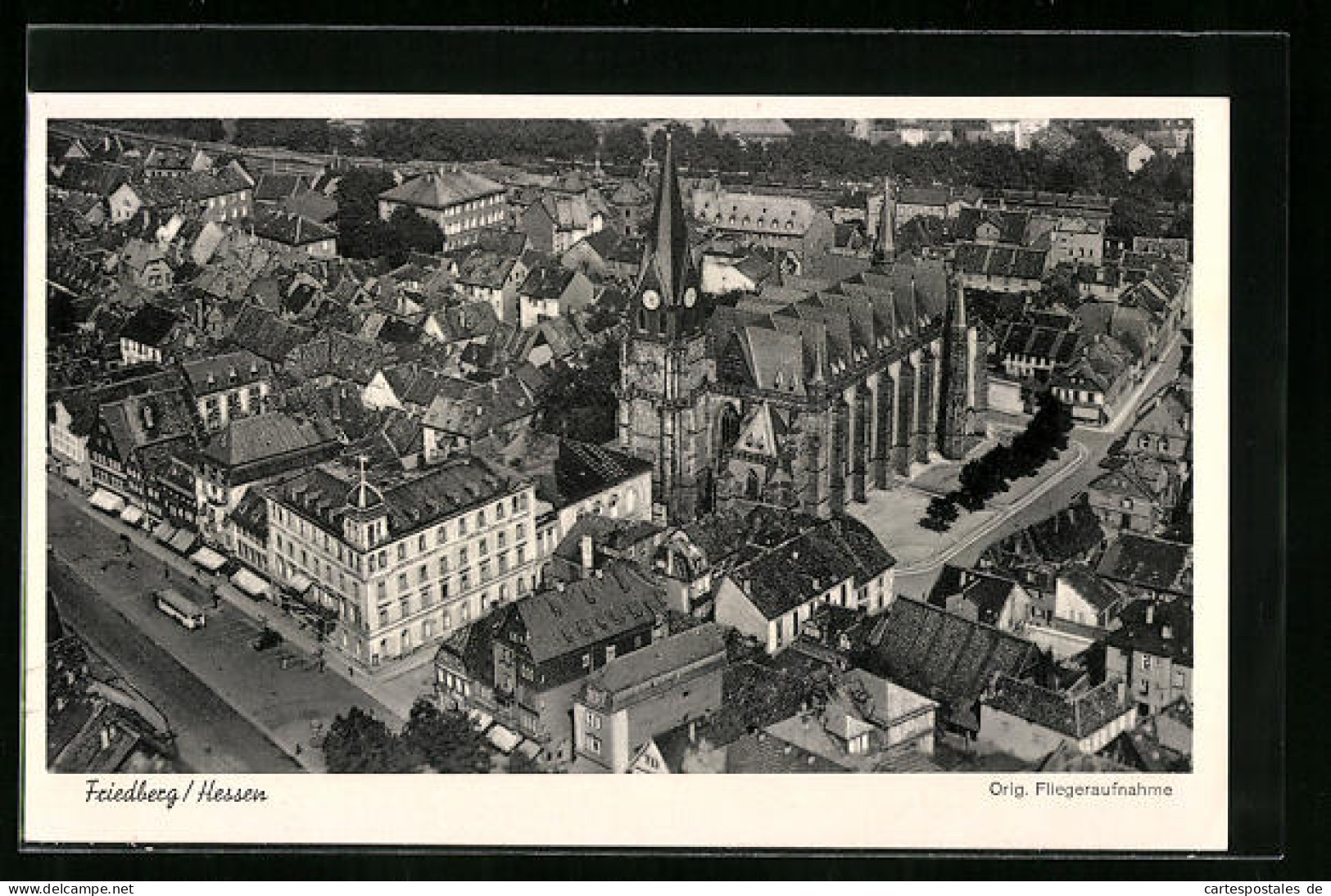 AK Friedberg /Hessen, Fliegeraufnahme Des Ortes  - Friedberg