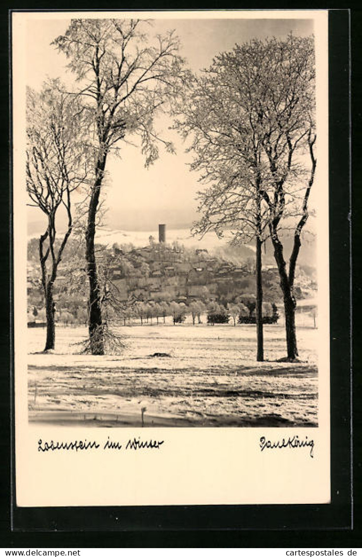 AK Lobenstein, Ortspartie Im Winter  - Lobenstein