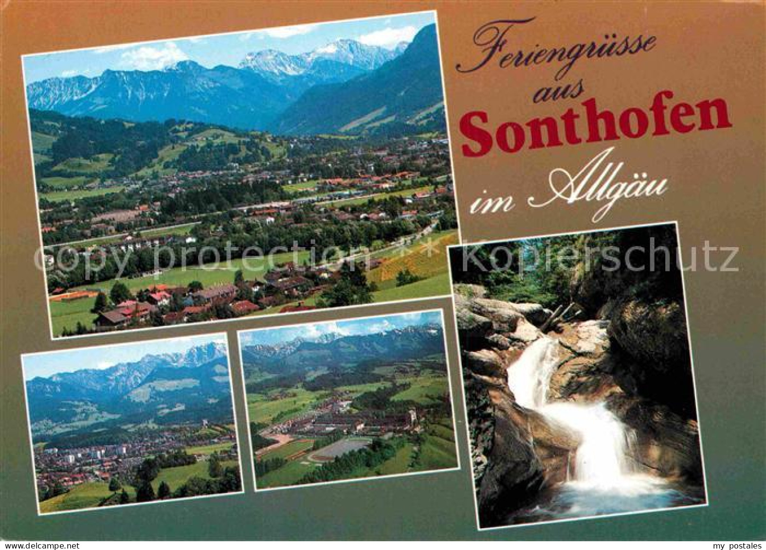 72865003 Sonthofen Oberallgaeu Fliegeraufnahmen Wasserfall  Sonthofen - Sonthofen