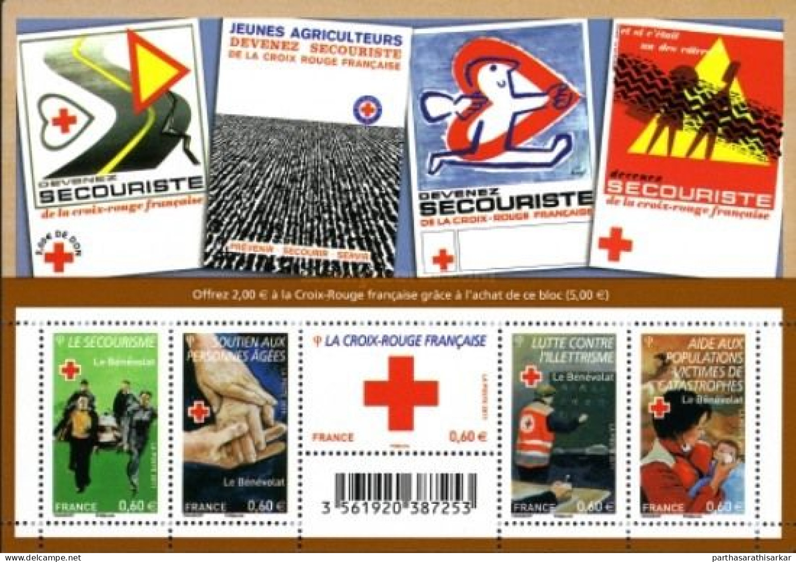 FRANCE 2011 RED CROSS MINIATURE SHEET MS MNH - Red Cross