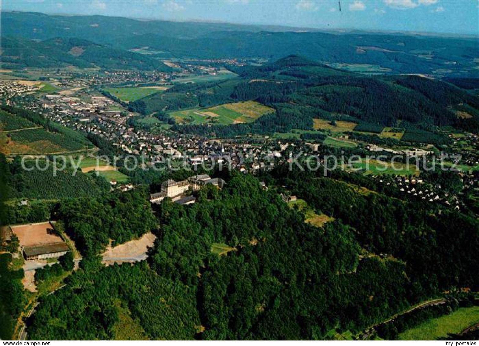 72862264 Bad Laasphe Fliegeraufnahme Mit Schloss Wittgenstein Bad Laasphe - Bad Laasphe