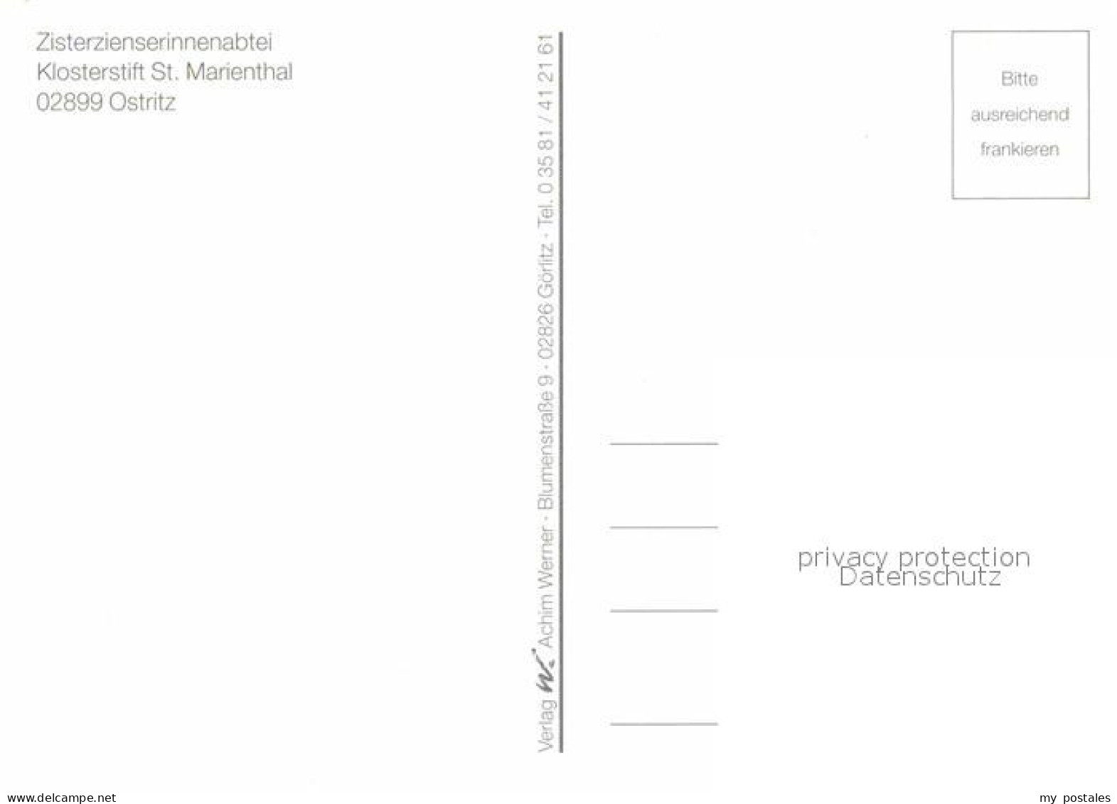 72862211 Ostritz Fliegeraufnahme Zisterzienserabtei Klosterstift St. Marienthal  - Andere & Zonder Classificatie