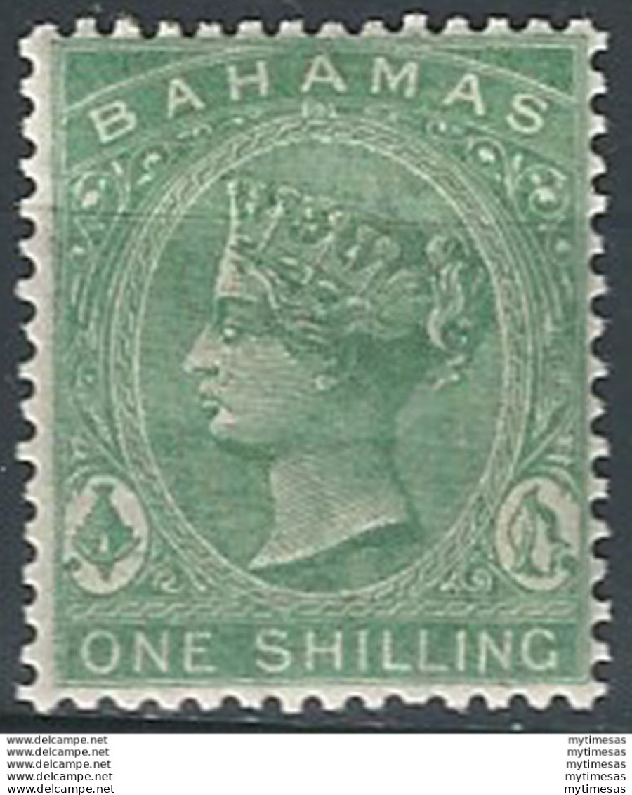 1882-98 Bahamas 1s Deep Green MNH SG N. 44 - Sonstige & Ohne Zuordnung