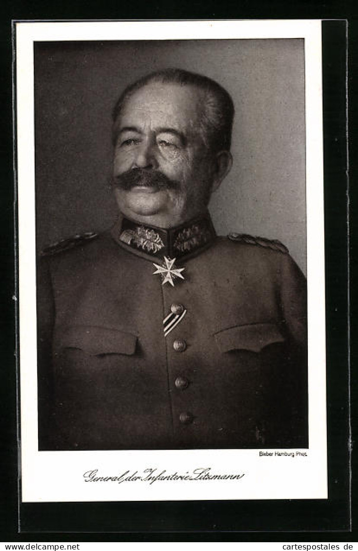 AK Heerführer General Der Infanterie Litzmann  - War 1914-18