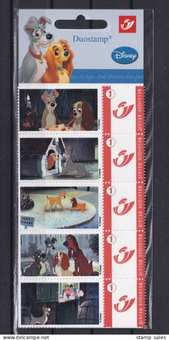 Belgium Duostamp Disney Lady En De Vagebond MNH ** SUPERB - Postfris