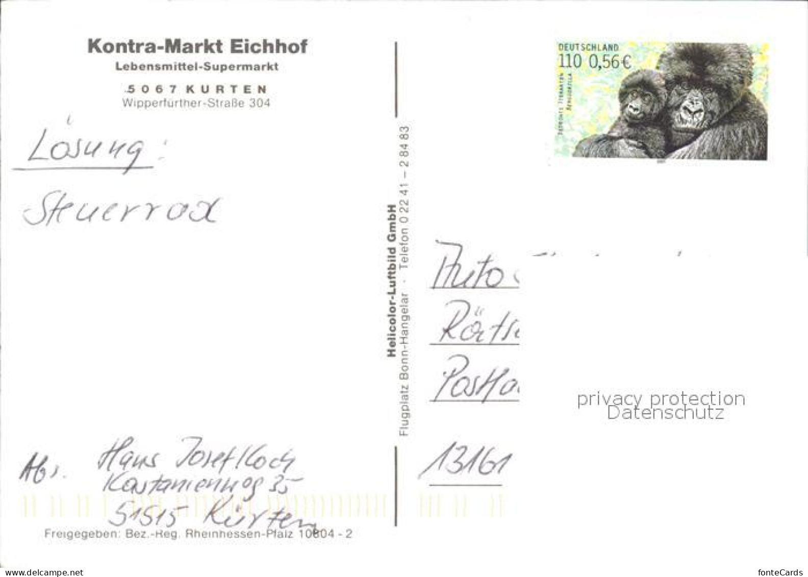 72495812 Kurten Kontra Markt Eichhof Fliegeraufnahme - Other & Unclassified