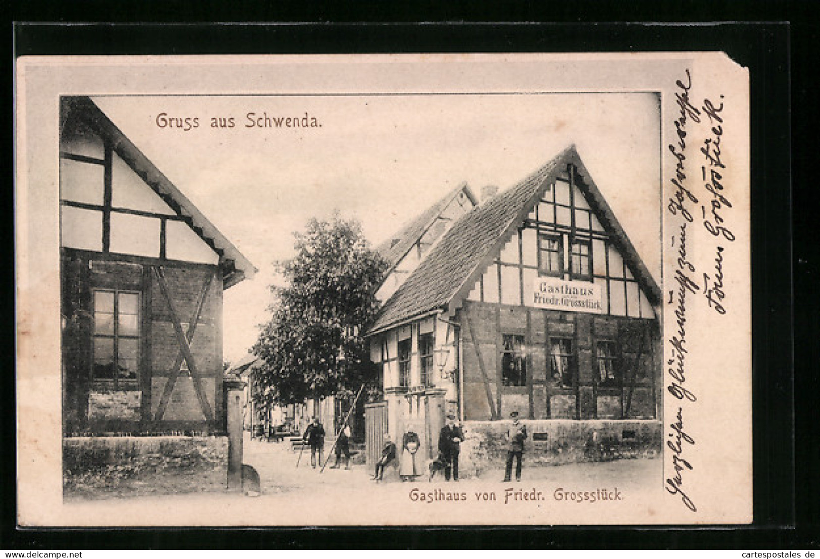 AK Schwenda, Gasthaus von Friedr. Grossstück 