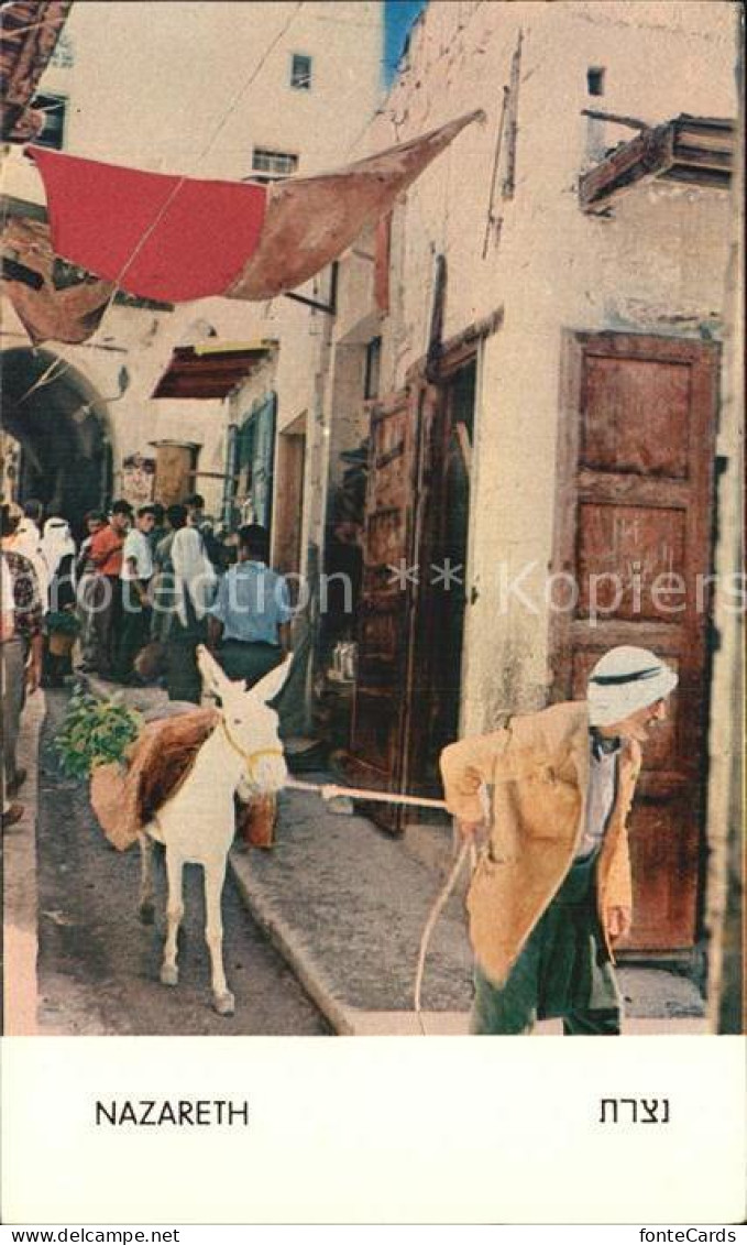 72488337 Nazareth Israel Esel Old Market Place   - Israel