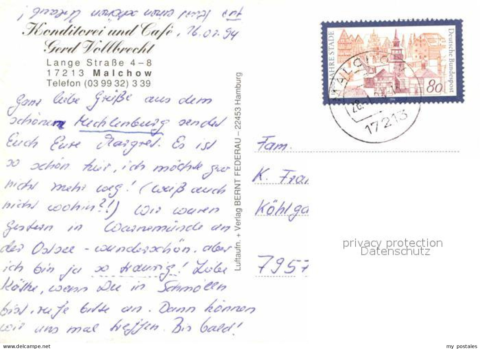 72859139 Malchow Fliegeraufnahme Malchow - Andere & Zonder Classificatie