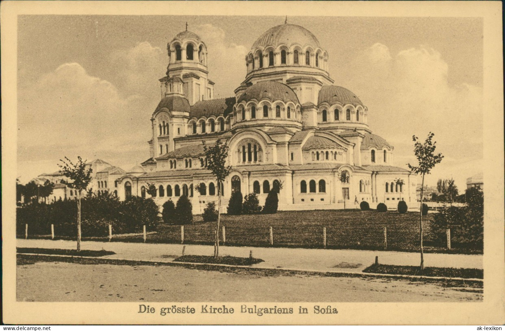 Postcard Sofia София Alexander-Newski-Kathedrale 1917 - Bulgaria