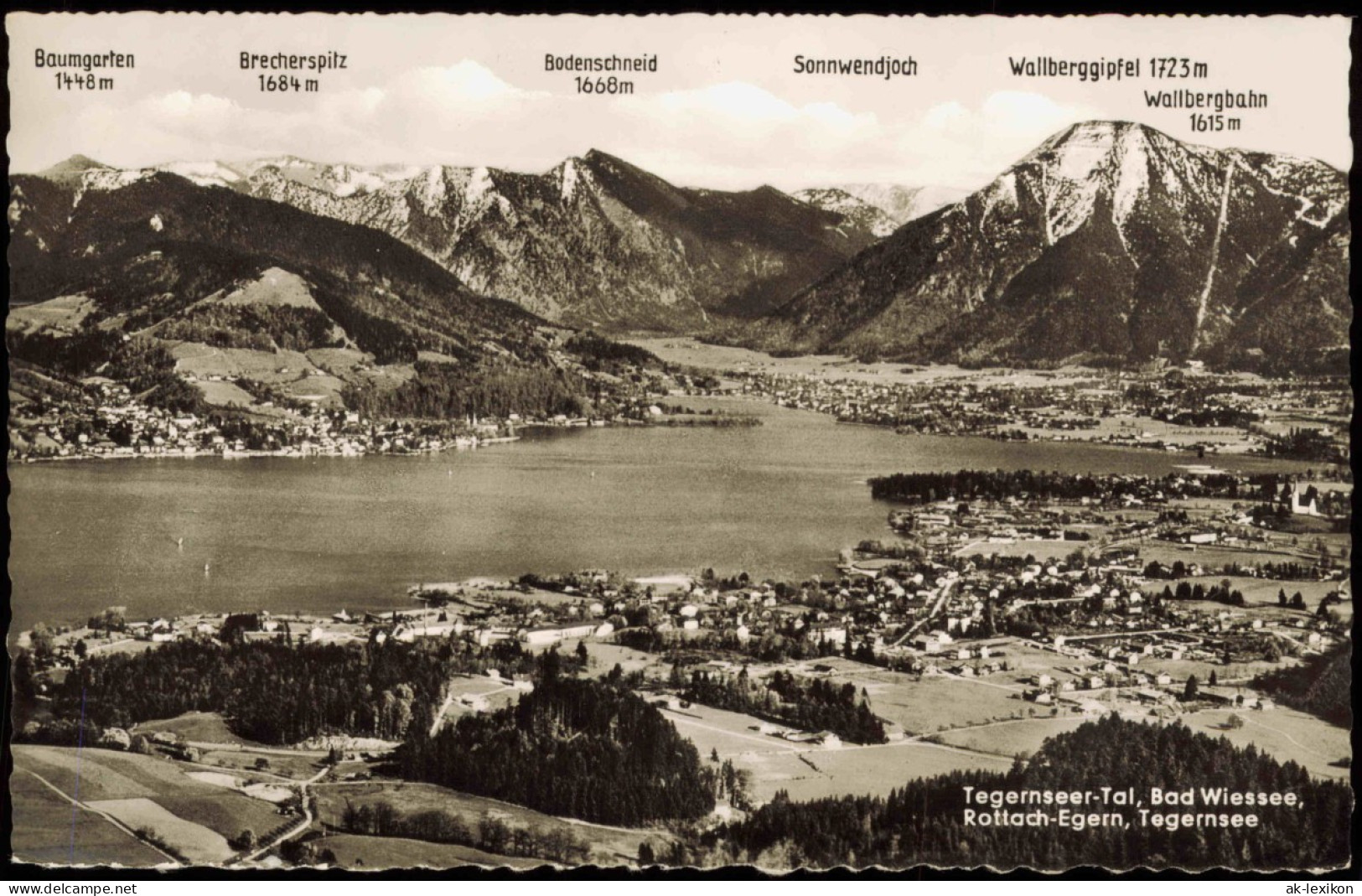 Ansichtskarte Bad Wiessee Tegernseer Tal Rottach Egern 1964 - Bad Wiessee