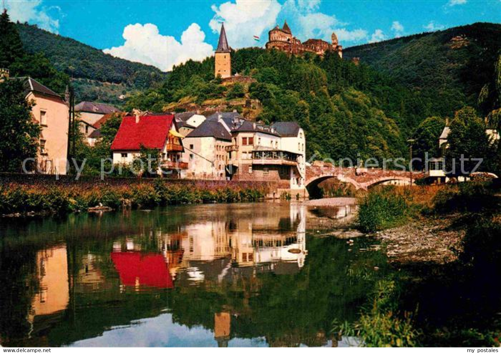 72858871 Vianden Chateau Hockelstour Et Pont De L'Our Vallee De L'Our - Otros & Sin Clasificación