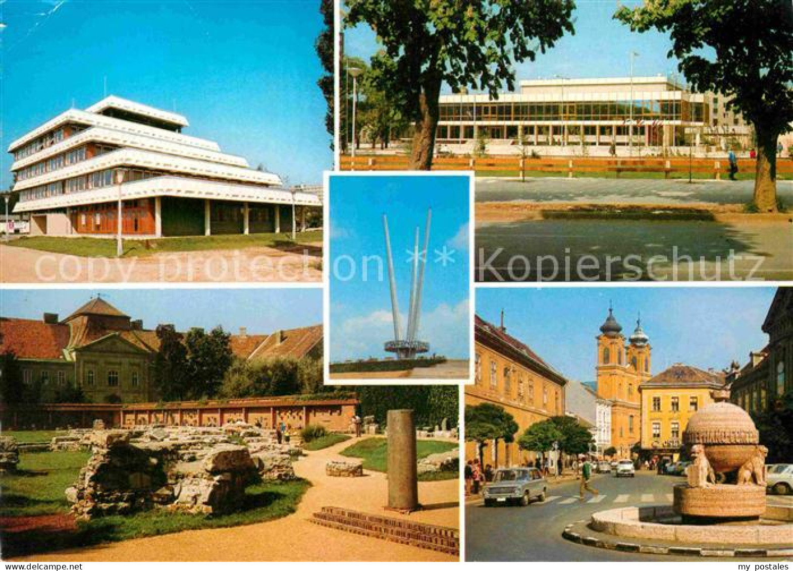 72858084 Szekesfehervar Teilansichten Gebaeude Kathedrale Brunnen Palast Szekesf - Hongrie