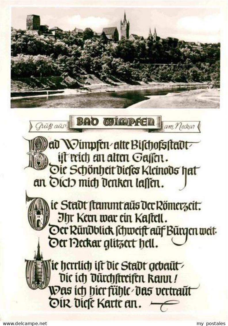 72855965 Bad Wimpfen Blick Ueber Den Neckar Gedicht Bad Wimpfen - Bad Wimpfen