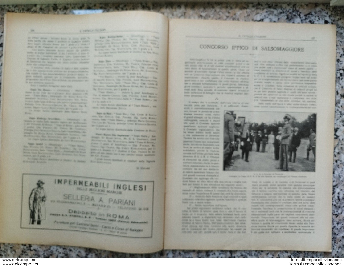 Bp34 Rivista Il Cavallo Italiano 1927 Concorso Ippico Di Salsomaggiore - Magazines & Catalogues