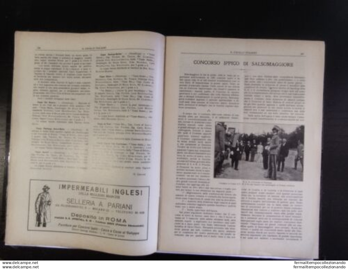 Bp34 Rivista Il Cavallo Italiano 1927 Concorso Ippico Di Salsomaggiore - Riviste & Cataloghi