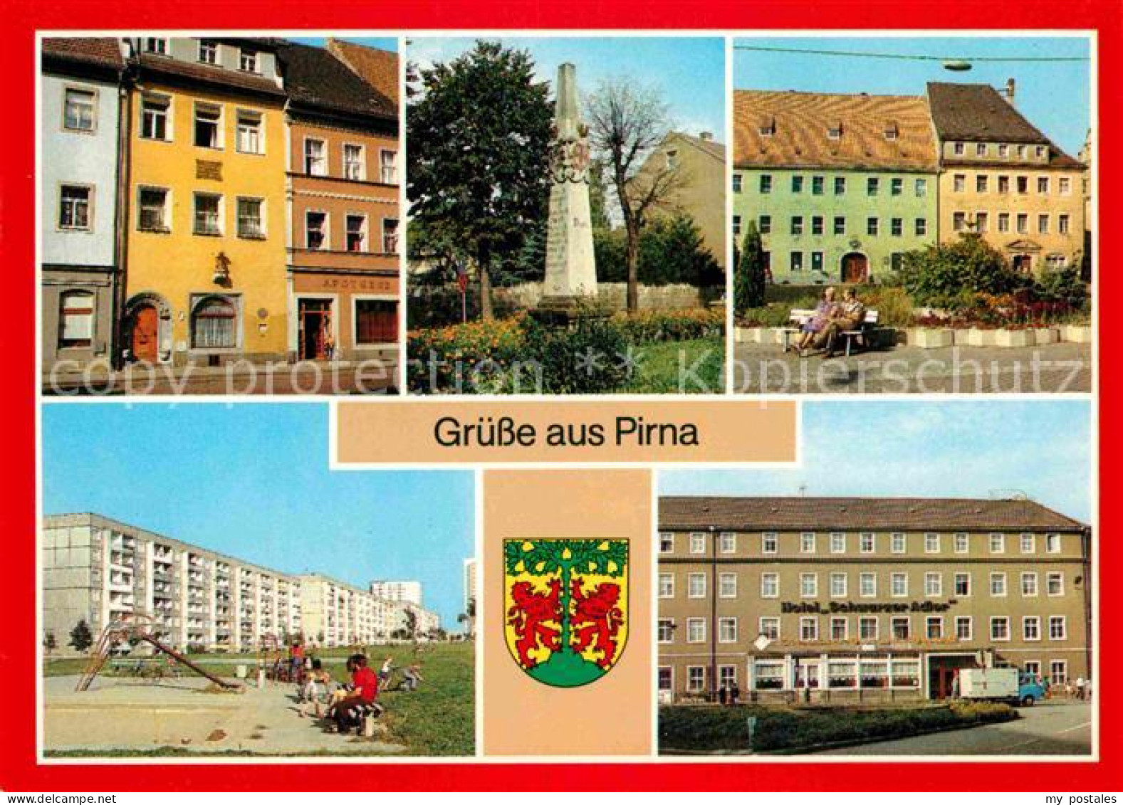 72855711 Pirna Haus Des Jacobaer Postmeilensaeule Markt Hotel Schwarzer Adler  P - Pirna