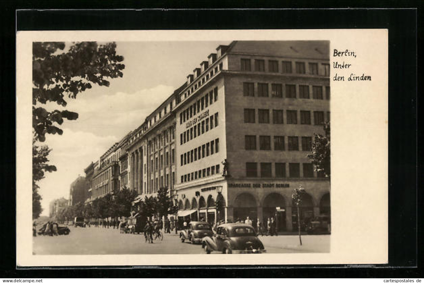 AK Berlin, Unter Den Linden Mit Haus Der Schweiz  - Mitte