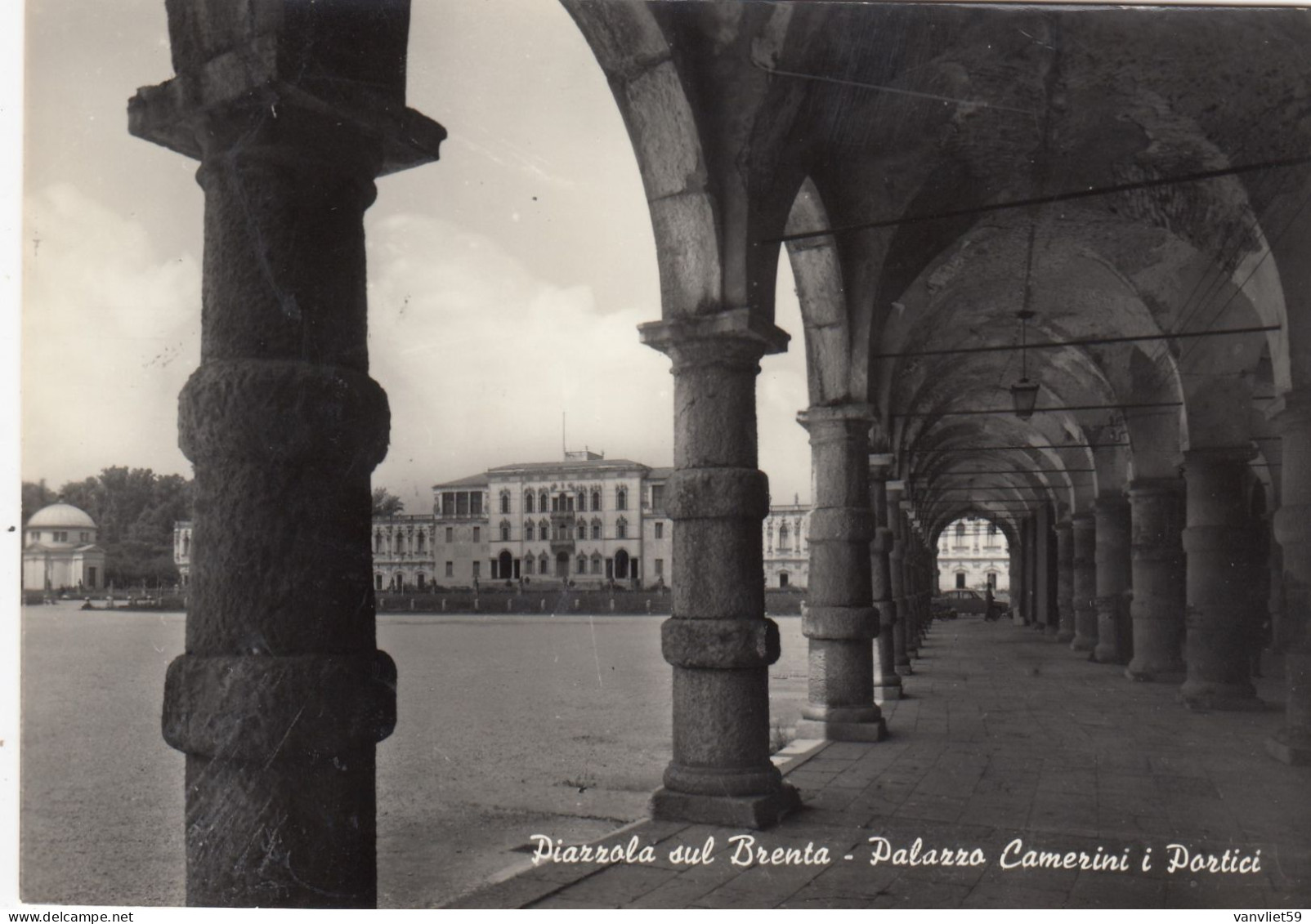 PIAZZOLA SUL BRENTA-PADOVA-PALAZZO CAMERINI E PORTICI- CARTOLINA  VERA FOTOGRAFIA- VIAGGIATA  IL 26-9-1966 - Padova (Padua)