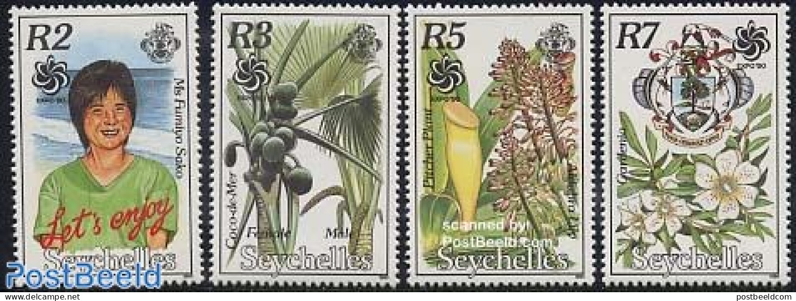 Seychelles 1990 Garden Expo 4v, Mint NH, Nature - Flowers & Plants - Sonstige & Ohne Zuordnung