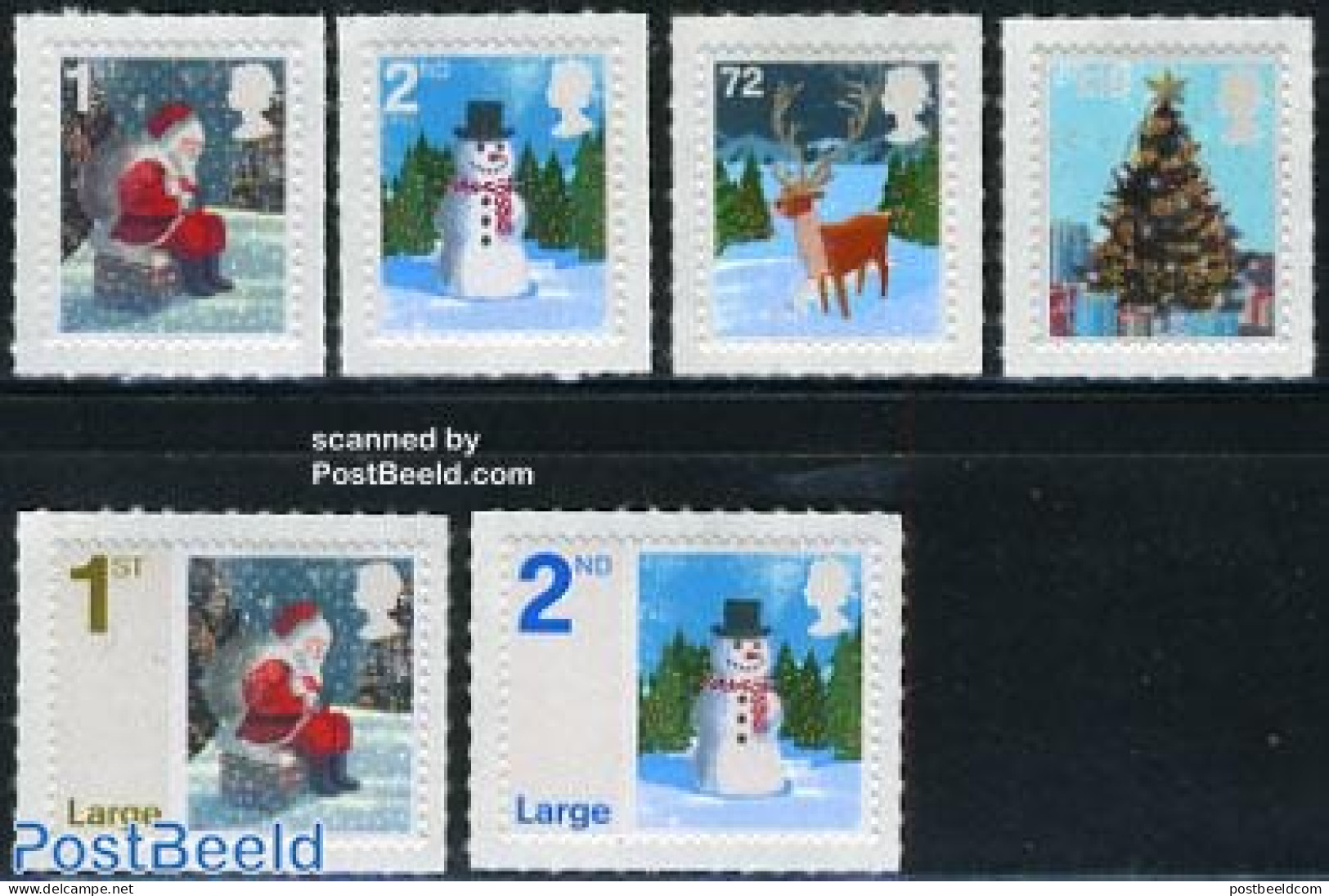 Great Britain 2006 Christmas 6v S-a, Mint NH, Nature - Religion - Deer - Christmas - Unused Stamps