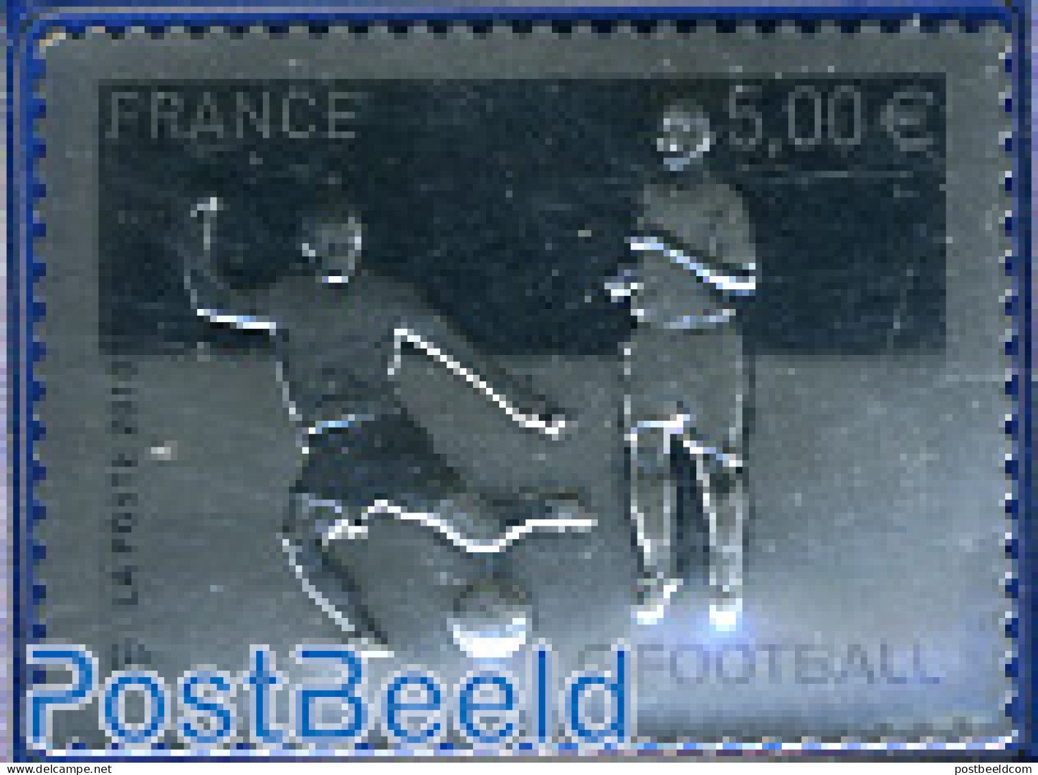 France 2010 Football 1v, Silver, Mint NH, Sport - Various - Football - Sport (other And Mixed) - Other Material Than P.. - Nuevos