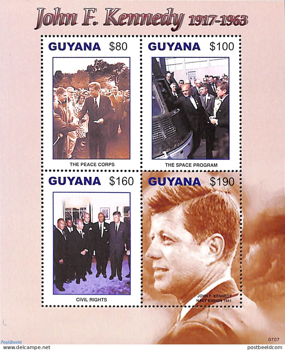 Guyana 2003 J.F. Kennedy S/s, Mint NH, History - American Presidents - Politicians - Guyana (1966-...)