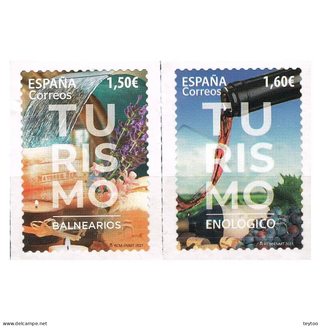 C0019# España 2021 [SLL] Serie Turismo (MNH) - Unused Stamps
