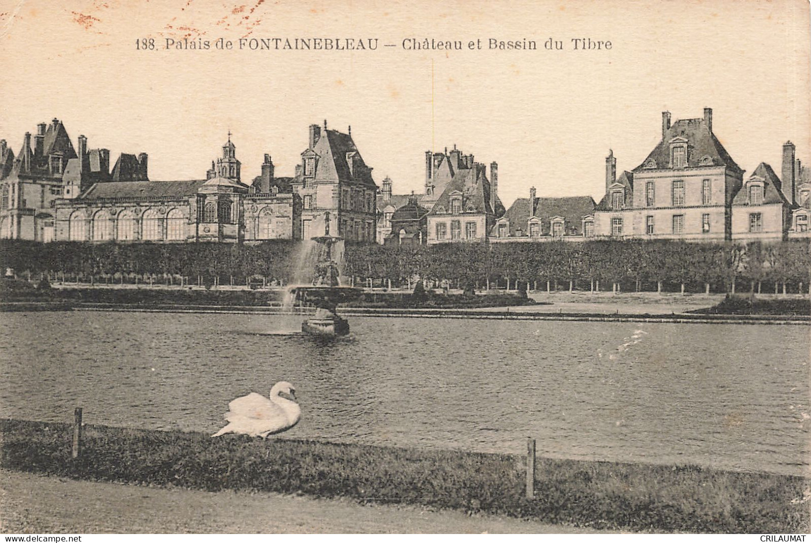 77-FONTAINEBLEAU LE PALAIS CHÂTEAU ET BASSIN DU TIBRE-N°T5280-B/0385 - Fontainebleau