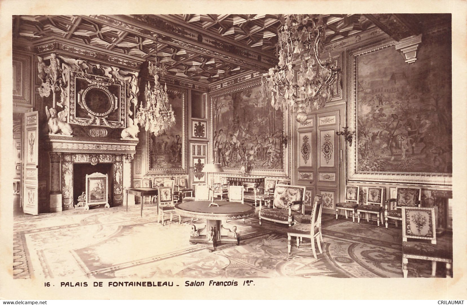 77-FONTAINEBLEAU LE PALAIS SALON FRANCOIS 1ER-N°T5280-G/0149 - Fontainebleau