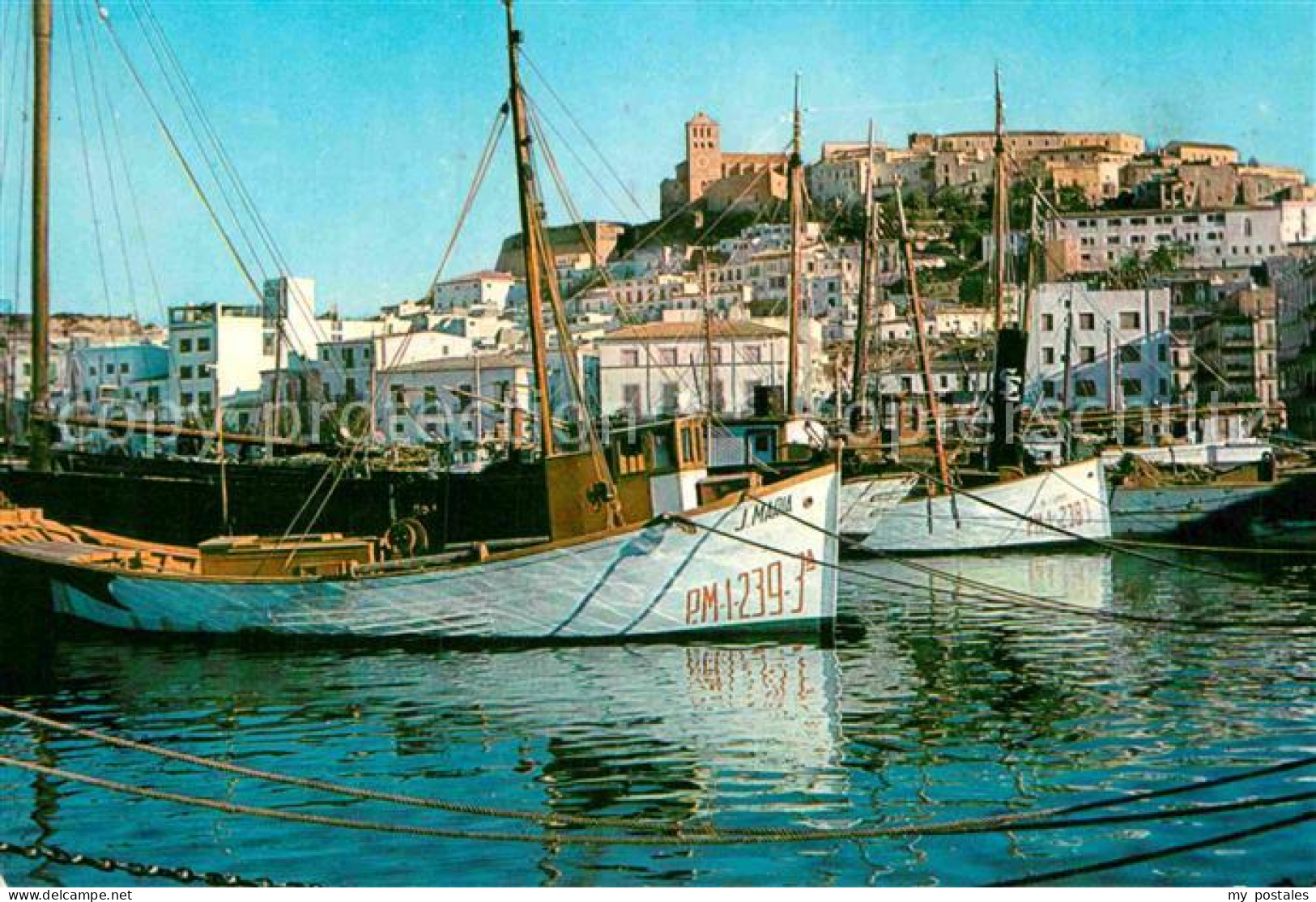 72851962 Ibiza Islas Baleares Detalle Del Puerto Hafen Fischkutter Ibiza - Sonstige & Ohne Zuordnung