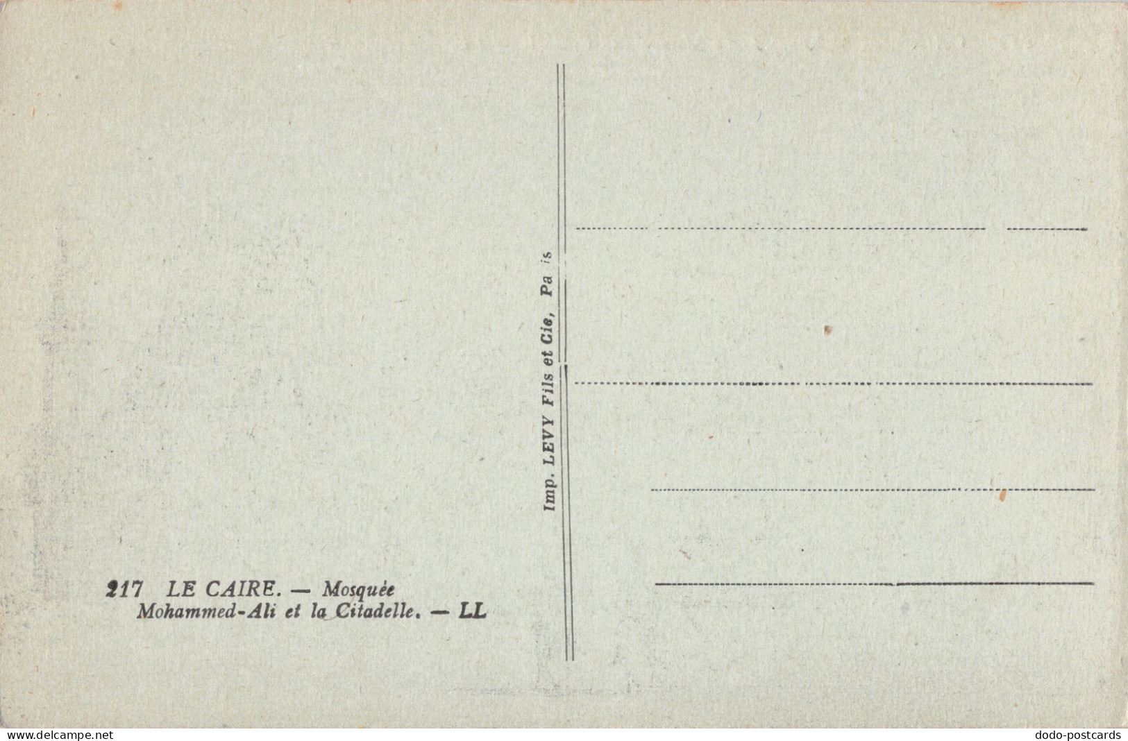 R331388 Cairo. Mohammed Ali Mosque And Citadel. LL. 217. Levy Fils - World