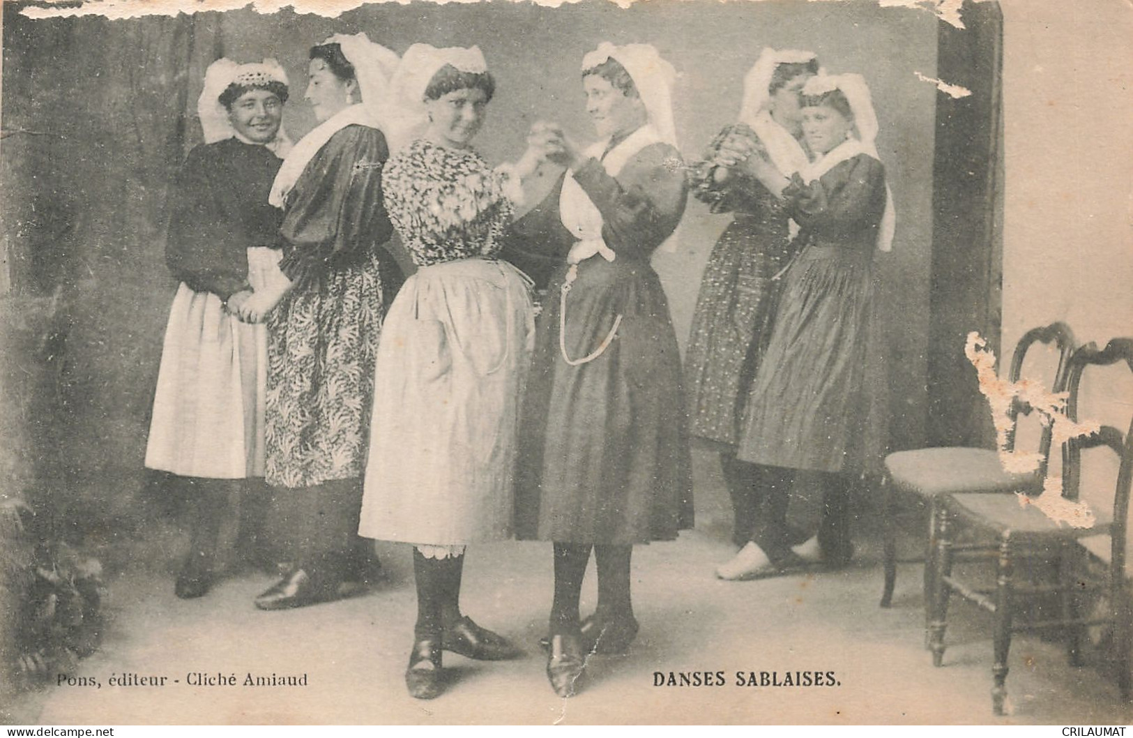 85-LES SABLES D OLONNE FOLKLORE DANSES SABLAISES-N°T5285-A/0135 - Sables D'Olonne