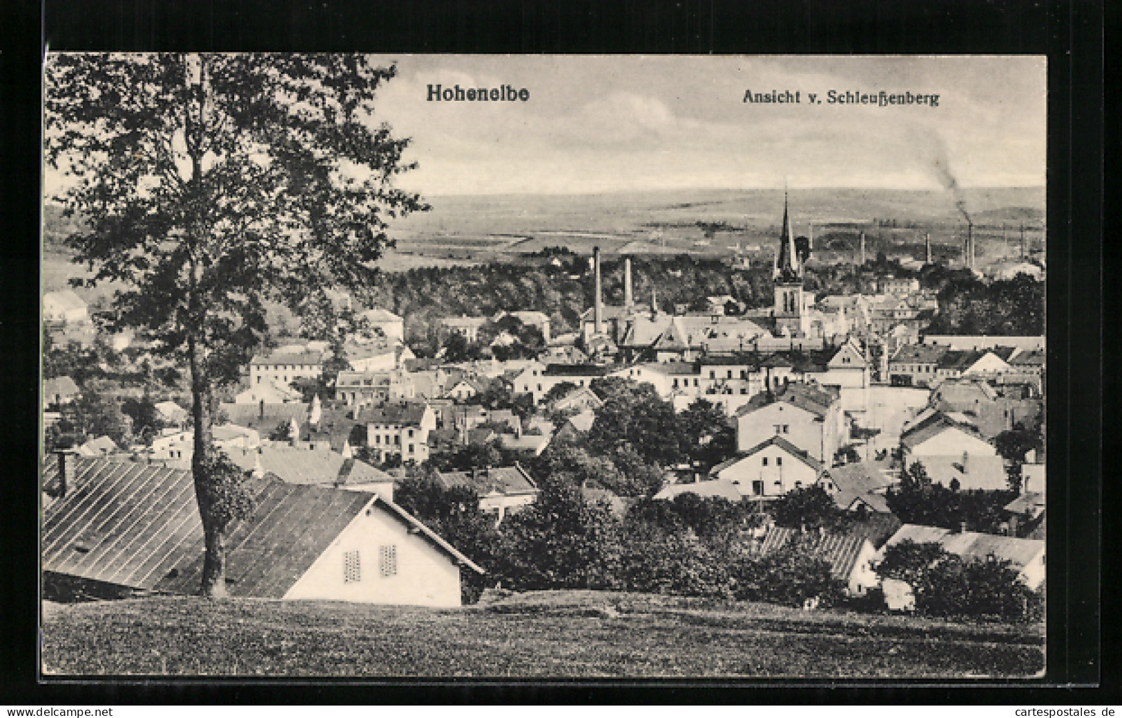AK Hohenelbe / Vrchlabi, Ansicht Vom Schleussenberg Aus Gesehen  - Czech Republic