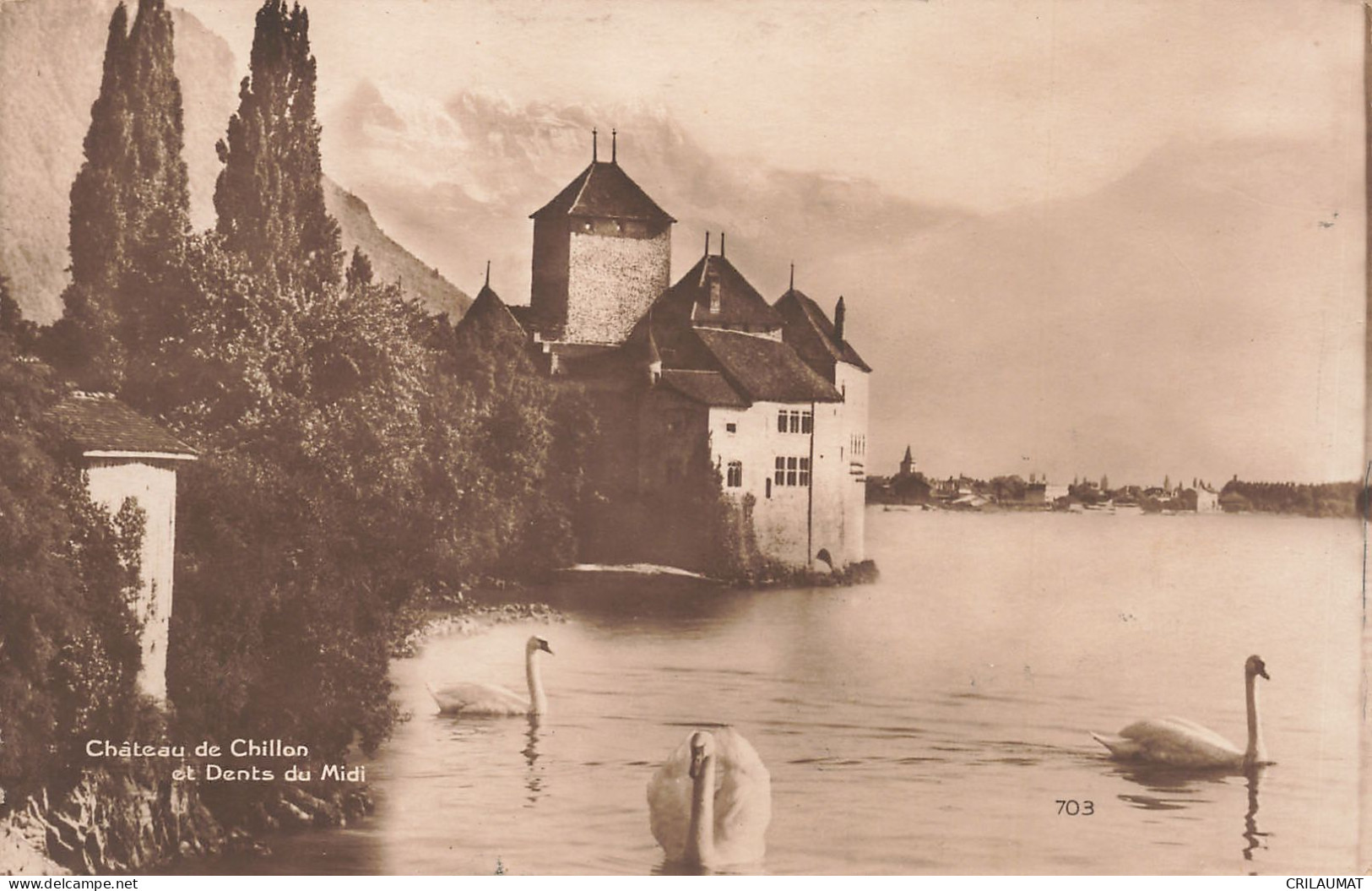 ET-SUISSE CHATEAU DE CHILLON-N°T5285-C/0003 - Sonstige & Ohne Zuordnung