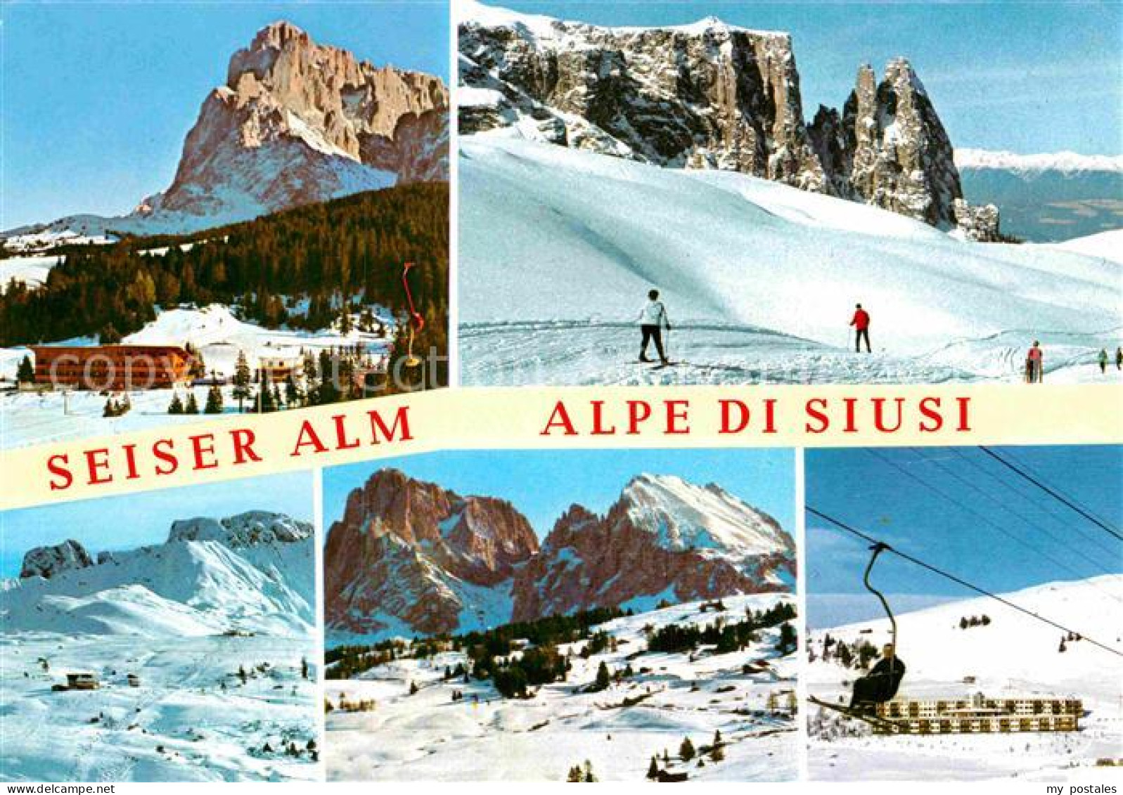 72849366 Seiser Alm Dolomiten Skigebiet Lift Schlern Winter  - Otros & Sin Clasificación