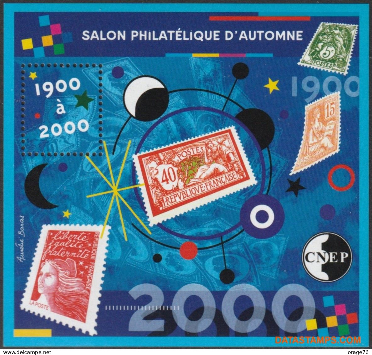 BLOC CNEP N° 32 - SALON PHILATÉLIQUE D'AUTOMNE - PARIS 2000,  TTB - CNEP