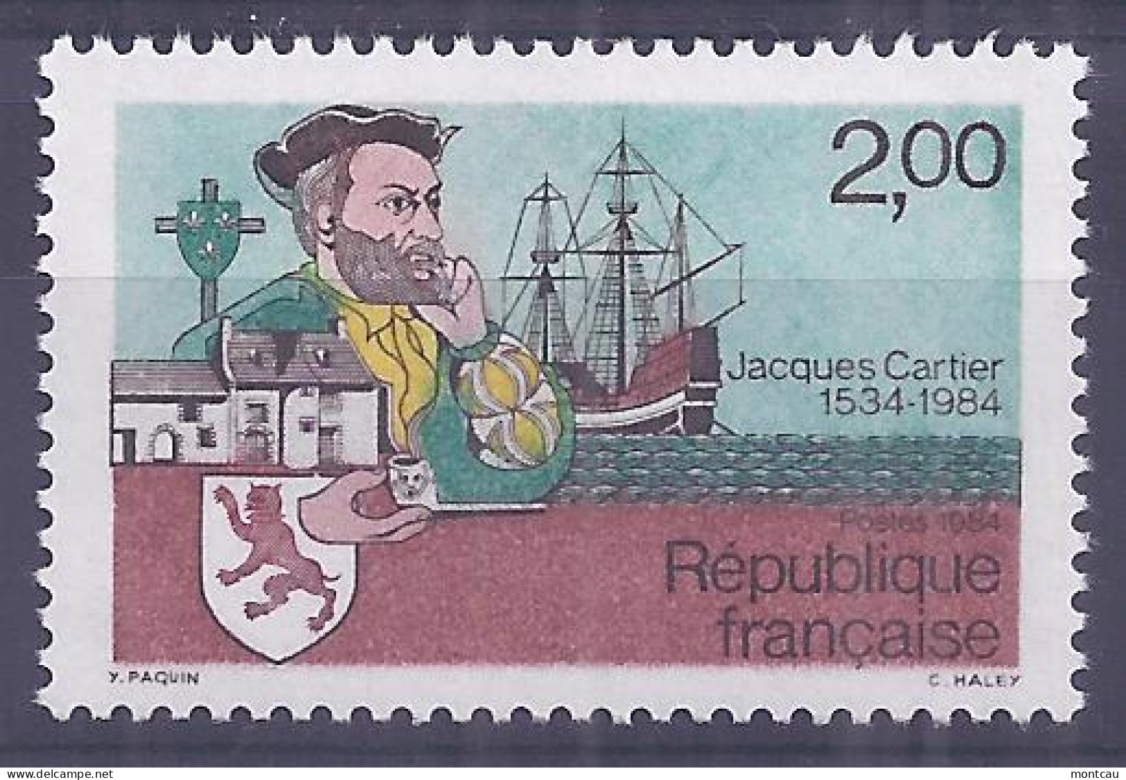 Francia 1984. YT = 2307 -  (**). Jacques Cartier - Ungebraucht