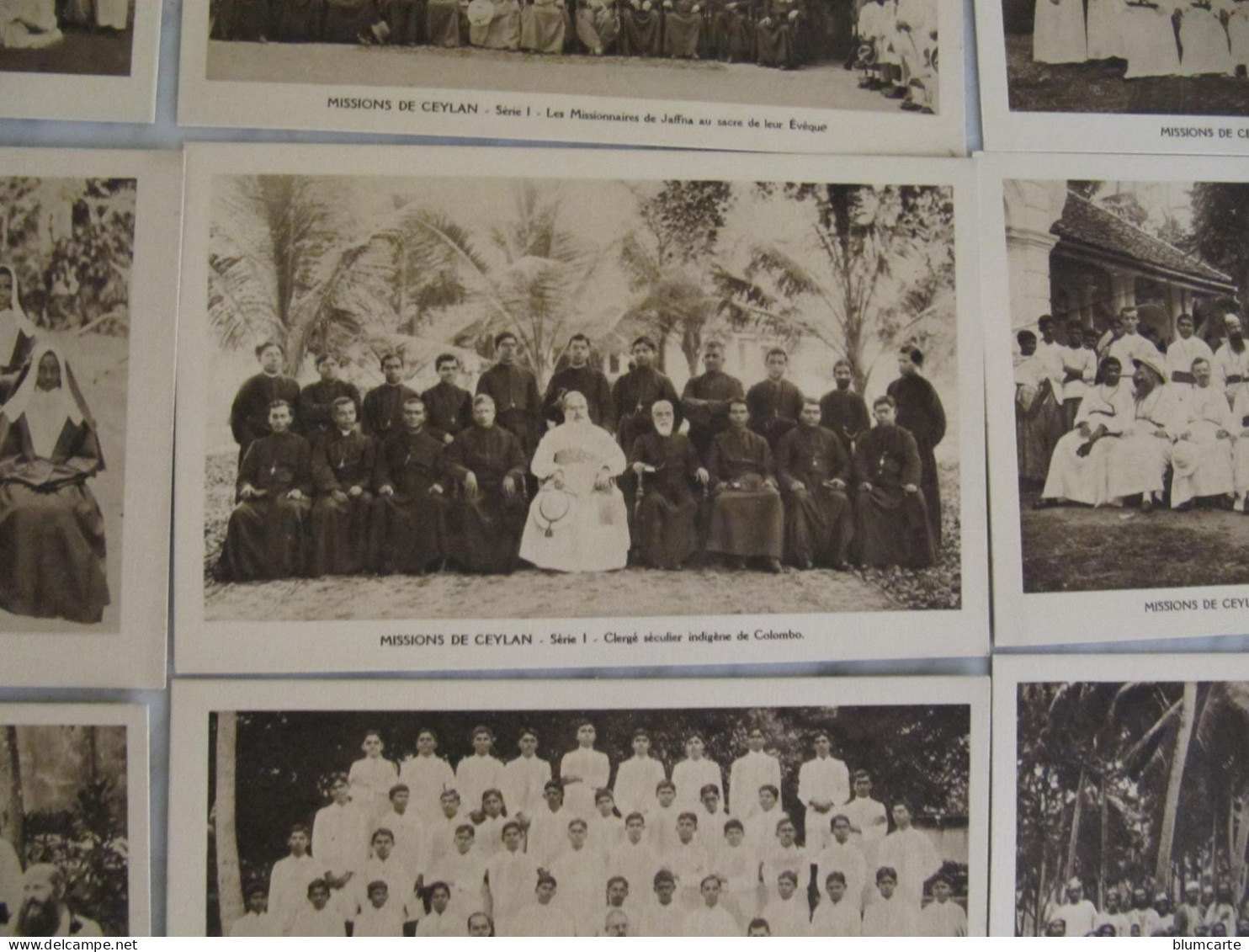 10 CARTES POSTALES ASSORTIES - MISSIONS DE CEYLAN - SERIE 1 - TAMOULS & CINGHALAIS - Avec Enveloppe. - Sri Lanka (Ceylon)