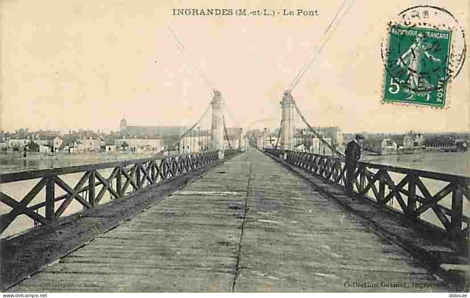 49 - Ingrandes - Le Pont - Animée - CPA - Voir Scans Recto-Verso - Autres & Non Classés