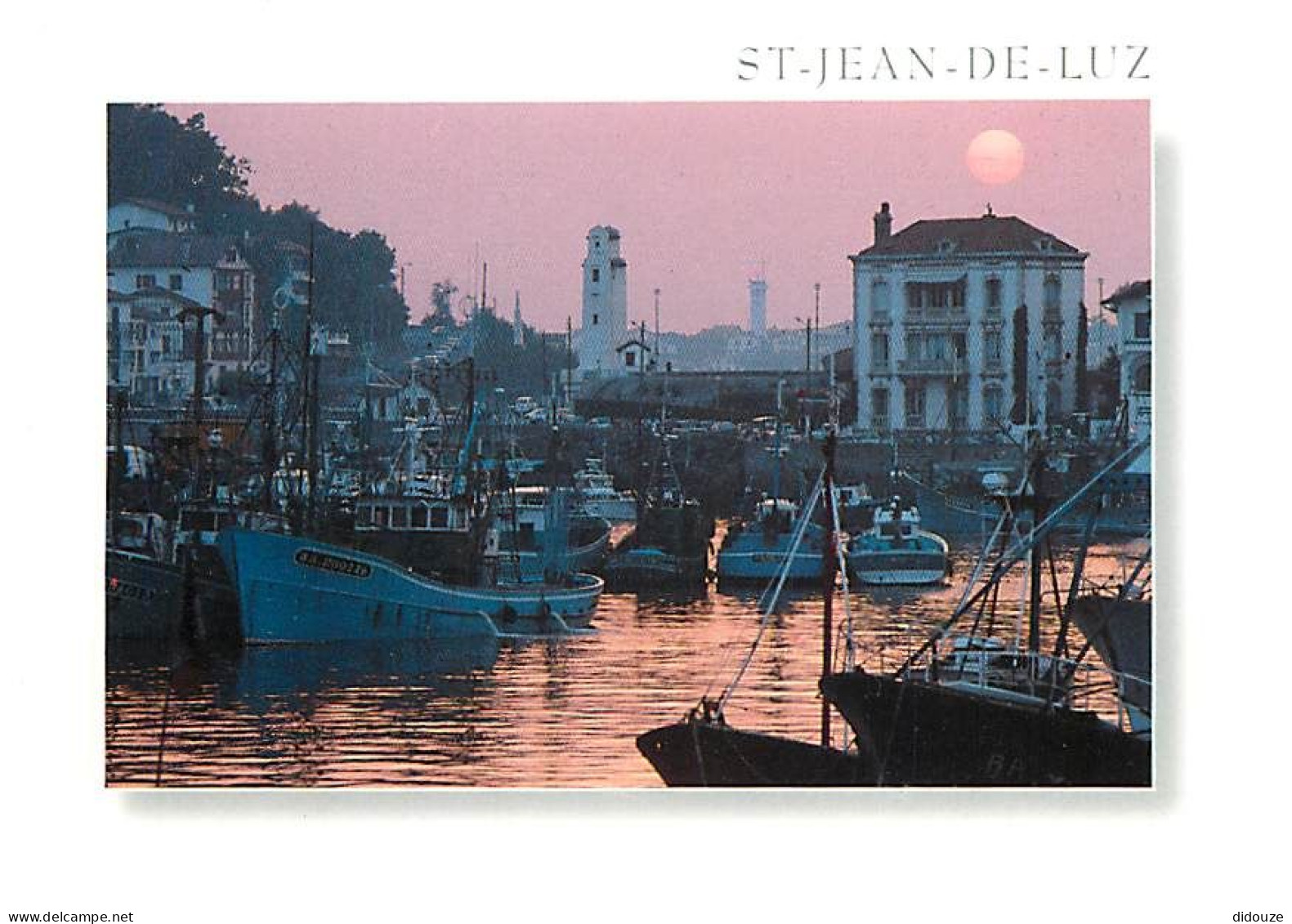 64 - Saint Jean De Luz - Lumière Du Soir Sur Le Port - Bateaux - Coucher De Soleil - Carte Neuve - CPM - Voir Scans Rect - Saint Jean De Luz