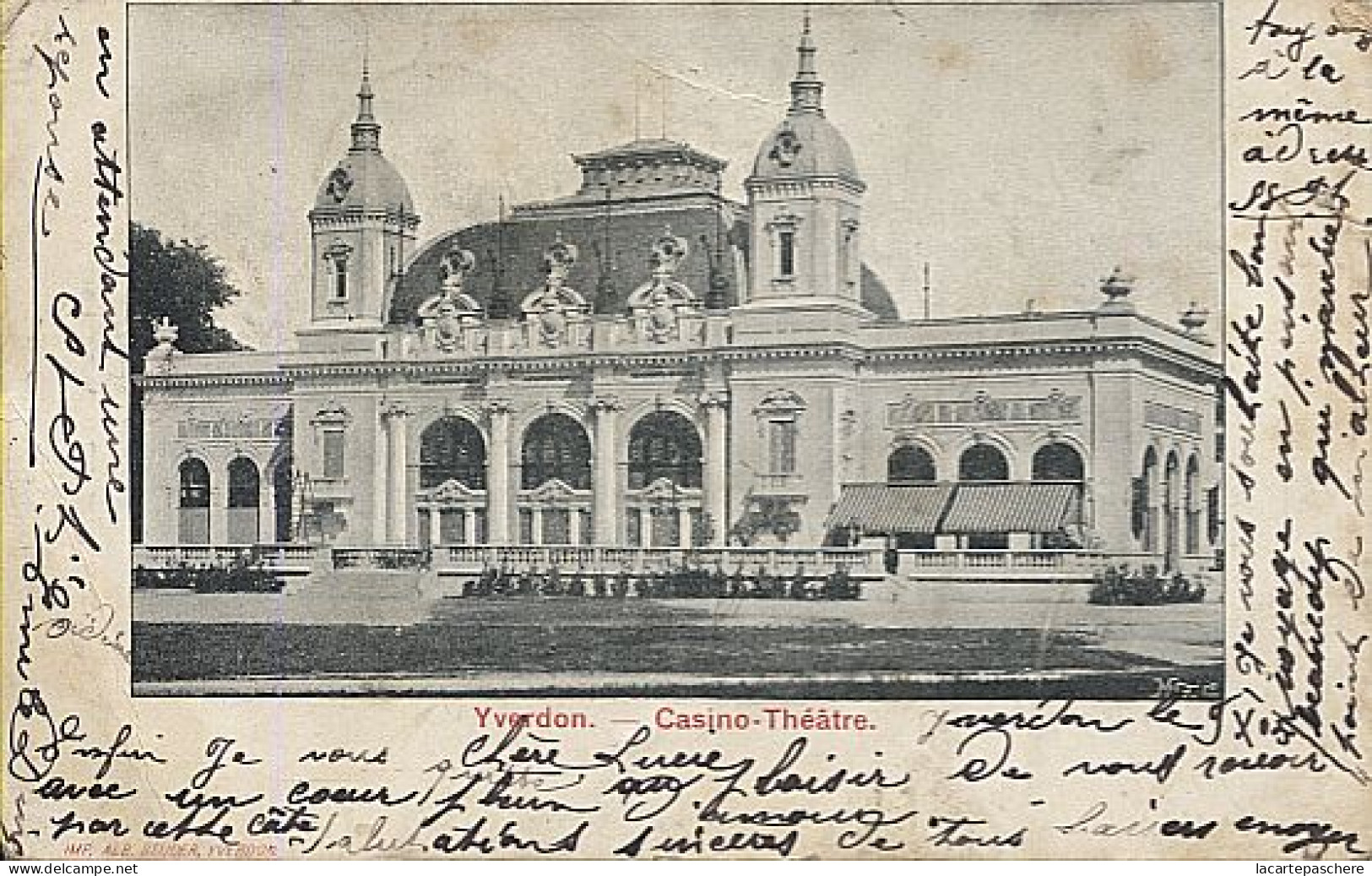 X120429 SUISSE VAUD YVERDON CASINO THEATRE PRECURSEUR AVANT 1904 - Yverdon-les-Bains 