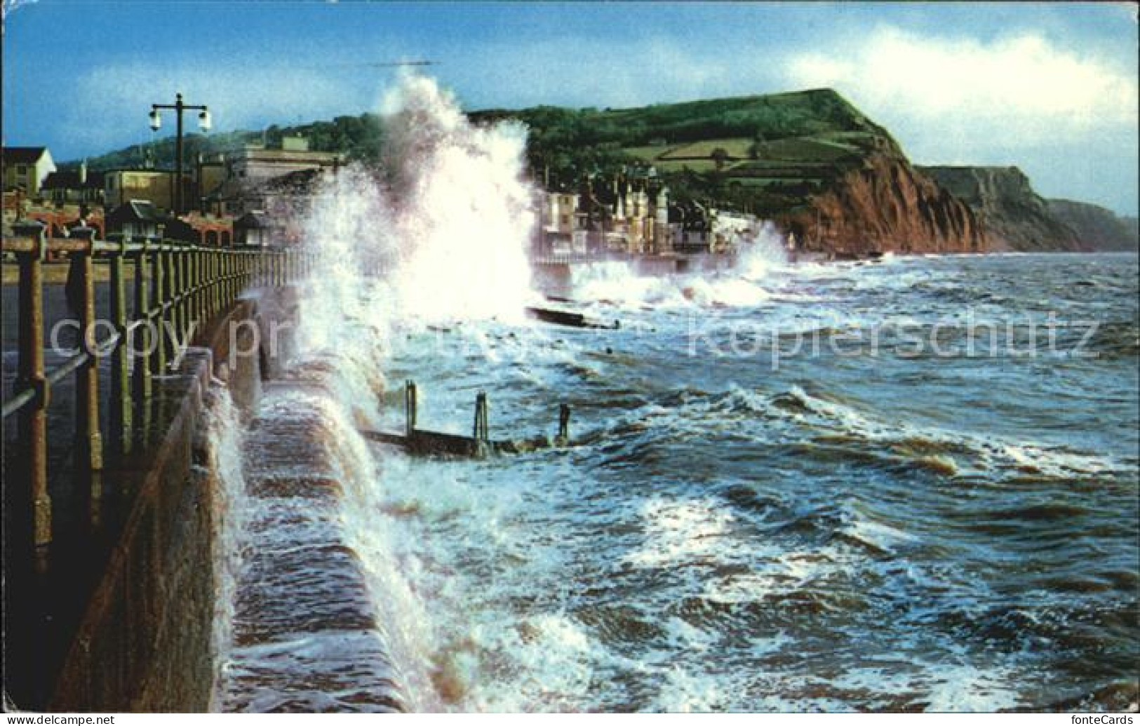 72396948 Sidmouth Town Rough Seas Sidmouth Town - Sonstige & Ohne Zuordnung