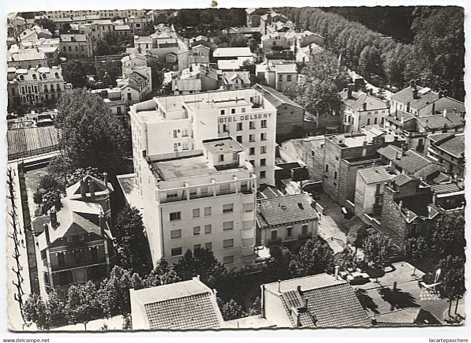 X120981 PYRENEES ORIENTALES PERPIGNAN EN AVION AU DESSUS DE... PALACE HOTEL DELSENY - Perpignan