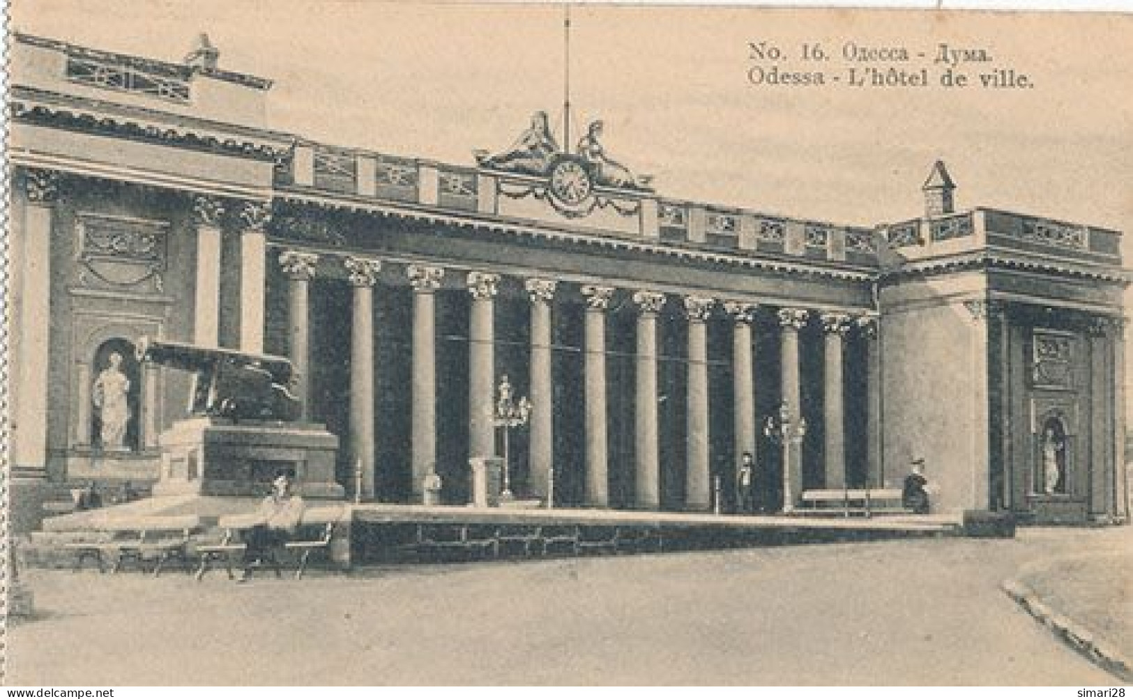 ODESSA - N° 16 - L'HOTEL DE VILLE (CP DE CARNET) - Ukraine