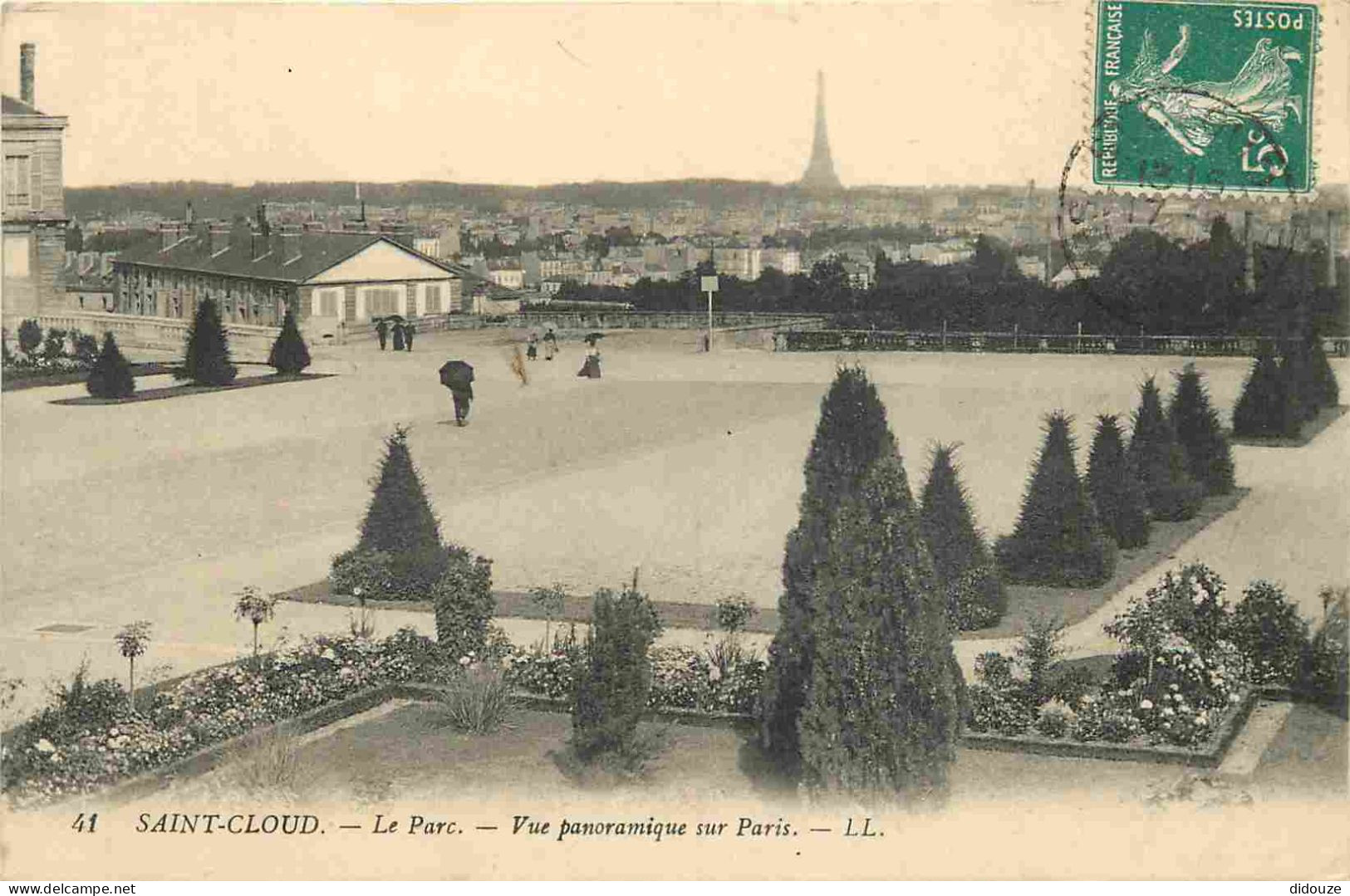 92 - Saint Cloud - Parc De Saint Cloud - Vue Panoramique Sur Paris - CPA - Voir Scans Recto-Verso - Saint Cloud