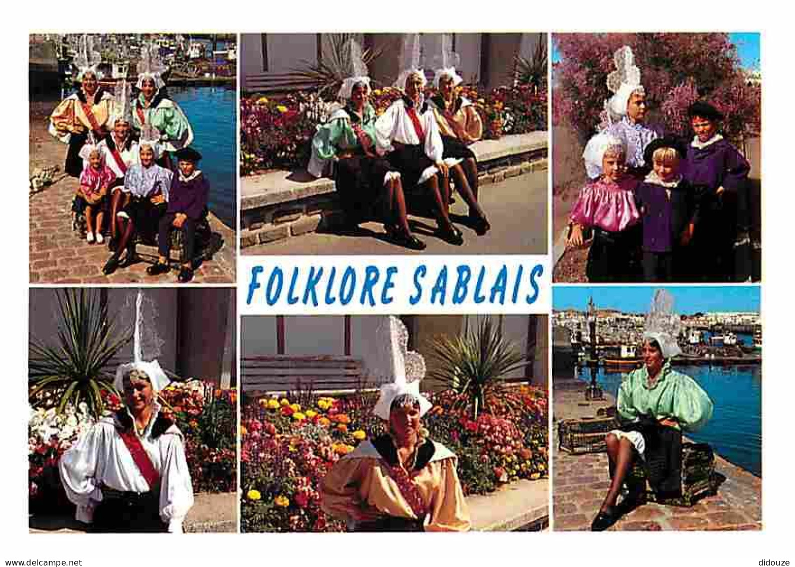 Folklore - Costumes - Vendée - Les Sables D'Olonne - Folklore Sablais - Multivues - CPM - Voir Scans Recto-Verso - Costumes