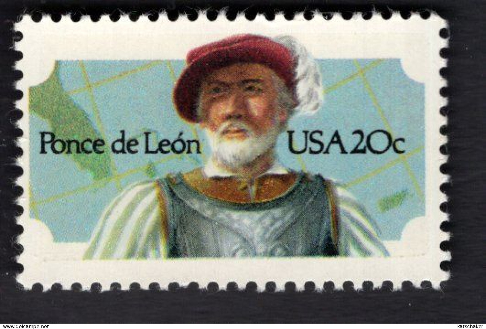 209001224 1982  SCOTT 2024 (XX) POSTFRIS MINT NEVER HINGED  - PONCE DE LEON - Unused Stamps