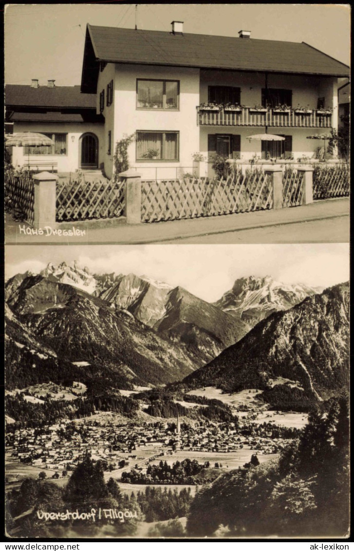 Ansichtskarte Oberstdorf (Allgäu) Haus Dressle, Panorama 1968 - Oberstdorf