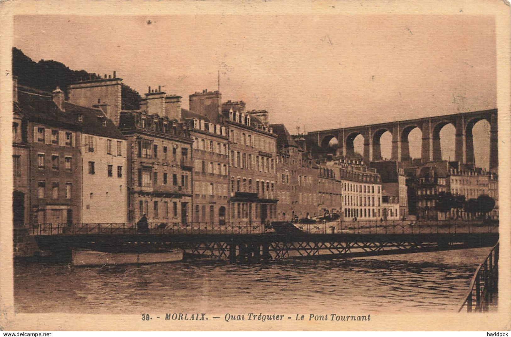 MORLAIX : QUAI TREGUIER - LE PONT TOURNANT - Morlaix